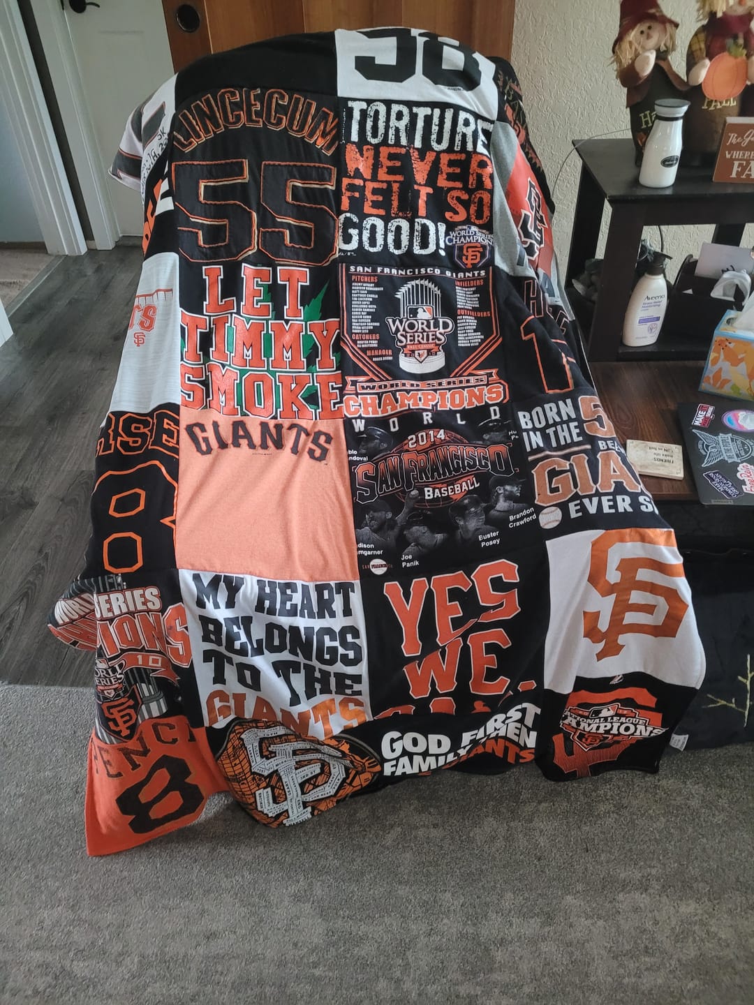 Customer photo review of Project Repat T-Shirt Quilt