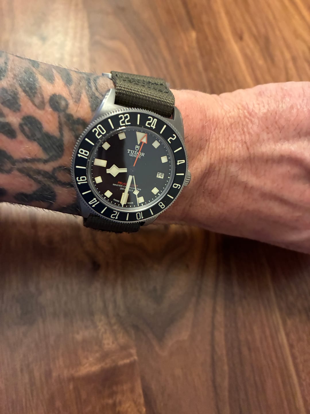 Customer photo review of Glomar Explorer - Hook And Loop Watch Strap