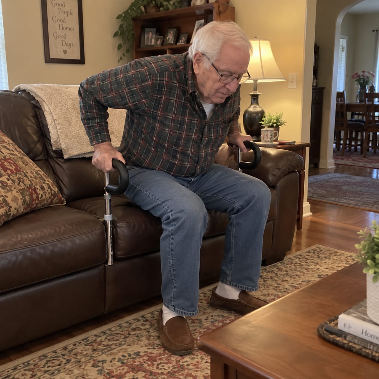 Customer photo review of Soporte de apoyo regulable para personas mayores