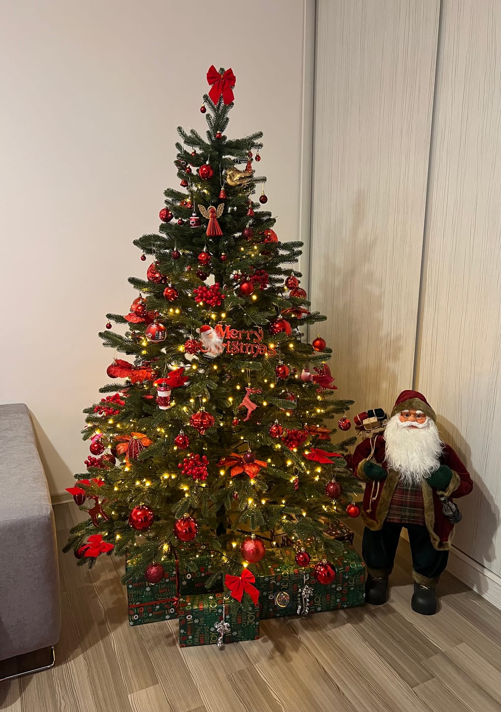 Customer photo review of Brad artificial de Crăciun Alpin, verde, 3D, 180 cm