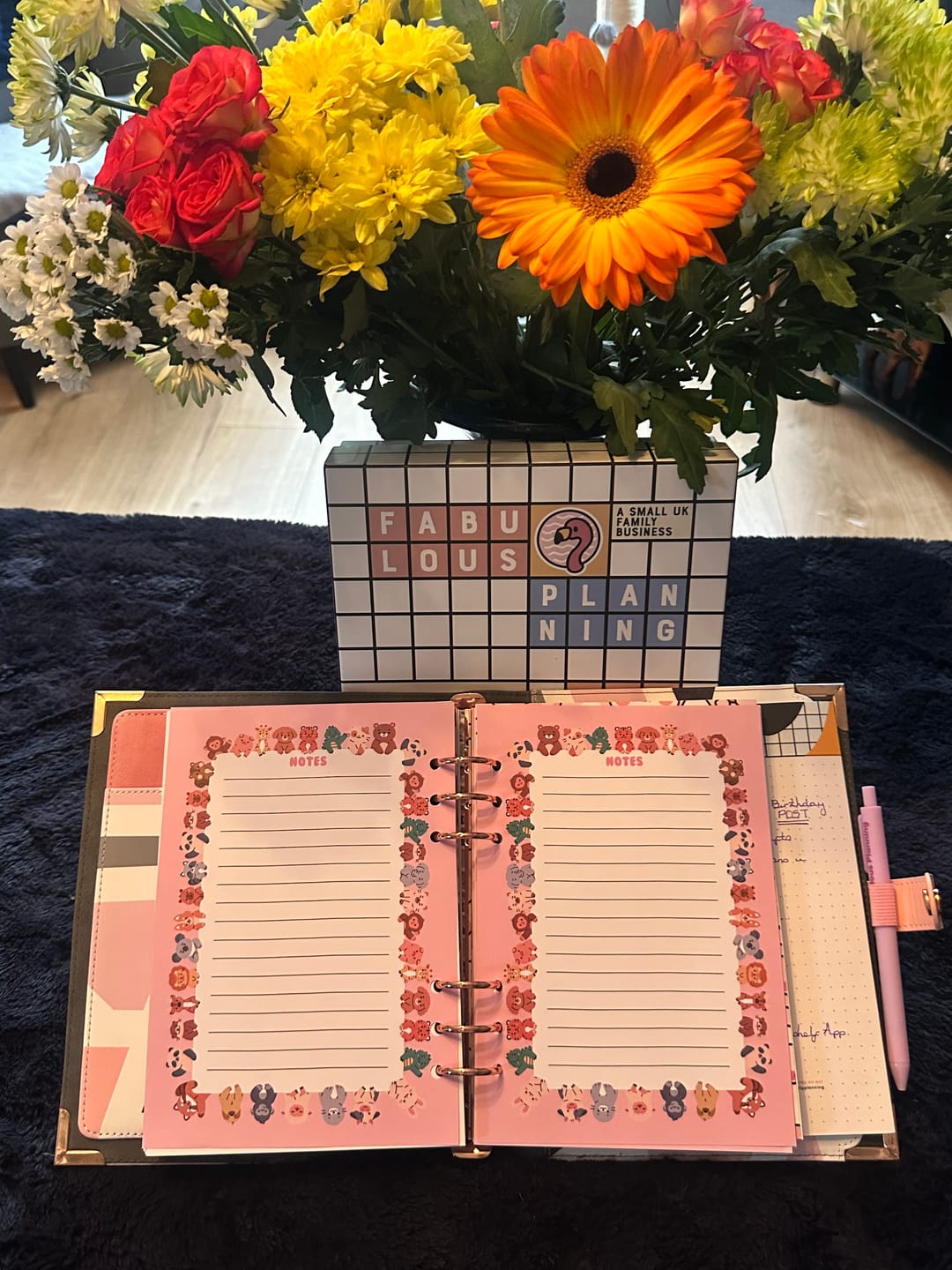Customer photo review of Pink Geometric Organiser Shell