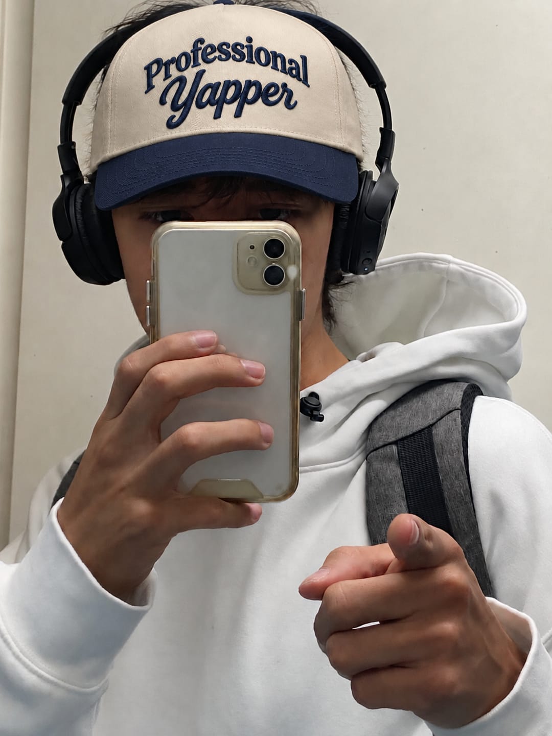 Customer photo review of Professional Yapper Hat, Chatty Gen Z Slang Snapback