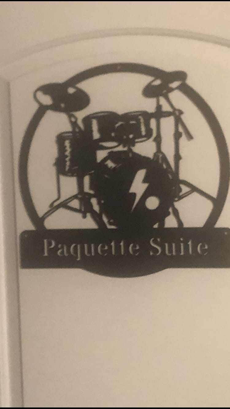Customer photo review of Custom Music Studio Metal Wall Art
