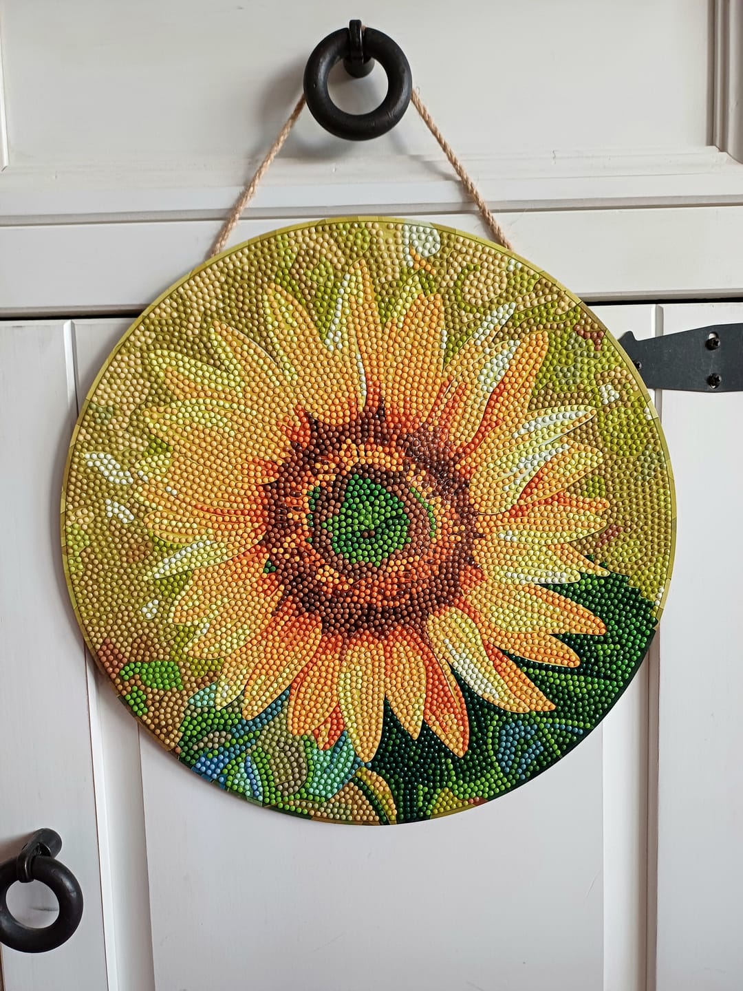 Customer photo review of Diamond Painting sur Disque en Bois - Tournesol