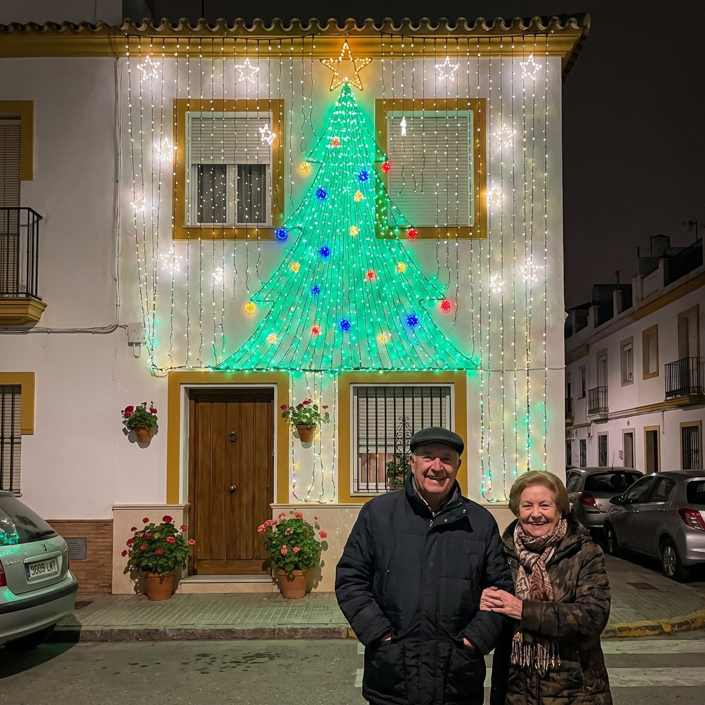 Customer photo review of Cortina de luces LED inteligente · fachadas, balcones e interior
