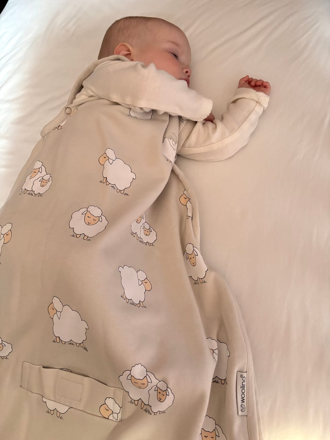 Customer photo review of 4 Season® Ultimate Baby Sleep Bag, Merino Wool & Organic Cotton, Sheep
