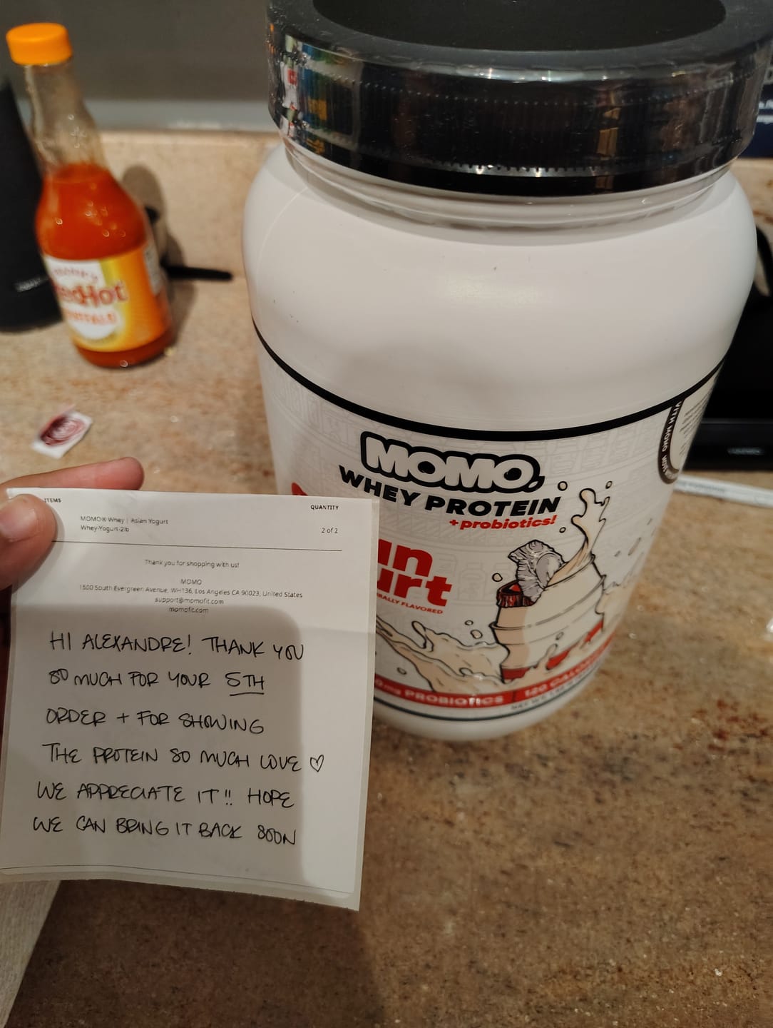 Customer photo review of MOMO® Whey | Asian Yogurt