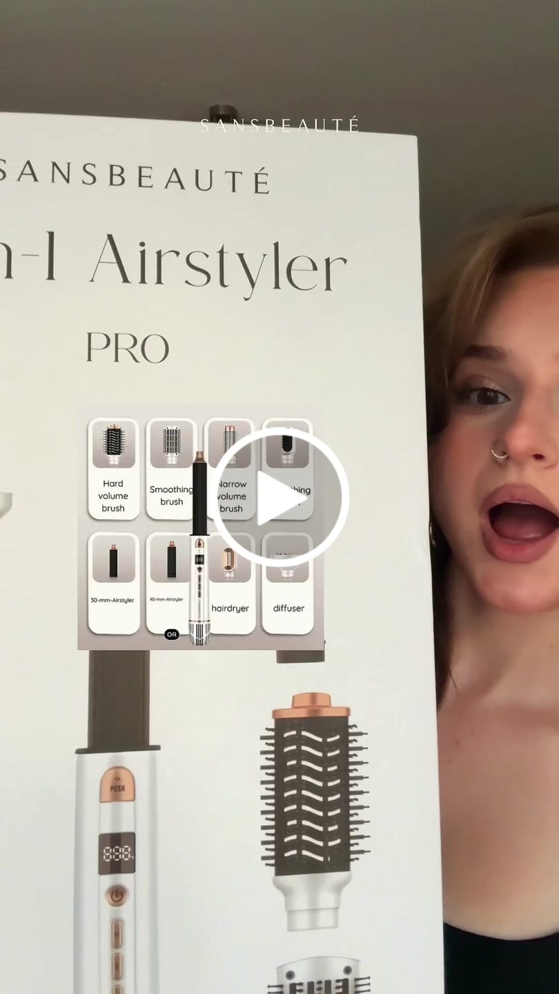 Customer video review of SANSBEAUTÉ® 8-IN-1 AIRSTYLER
