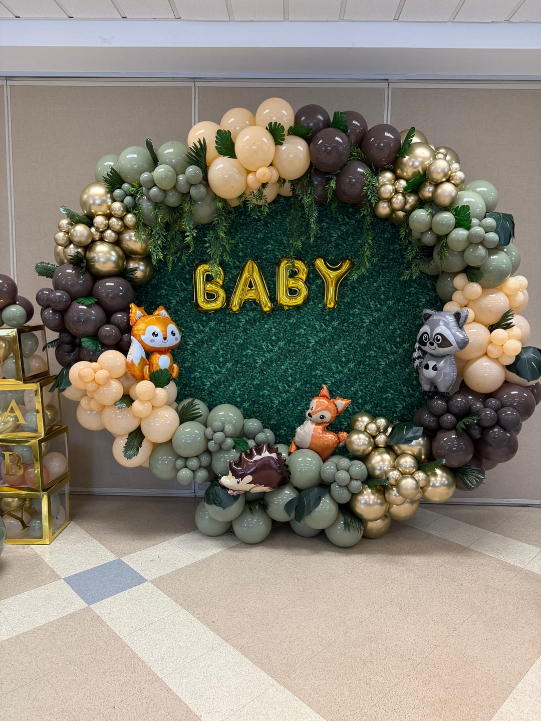 Customer photo review of 6ft 6.5ft Aluminum Alloy tube Round Circle Backdrop Stand For Wedding Birthday Baby Shower