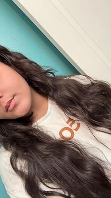 Customer photo review of Virgin Flat Weft Hair Extensions Hair Weft Darkest Brown #2