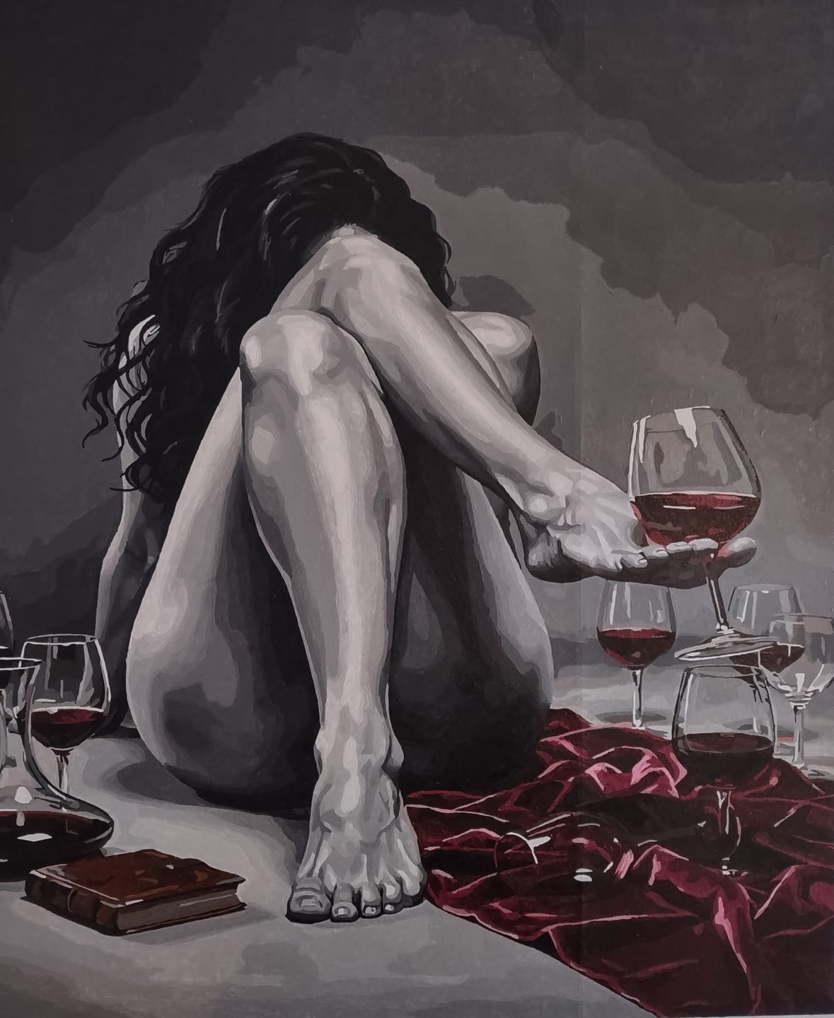 Customer photo review of The Still Life She Became (Paint by Numbers)
