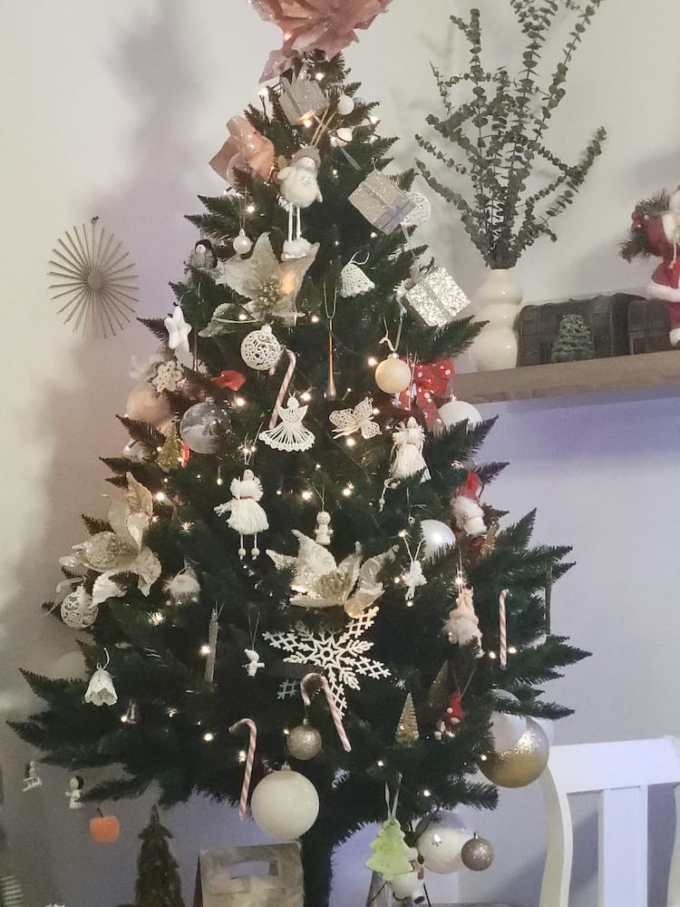 Customer photo review of Brad artificial de Crăciun Retezat, verde, 180 cm, cu suport