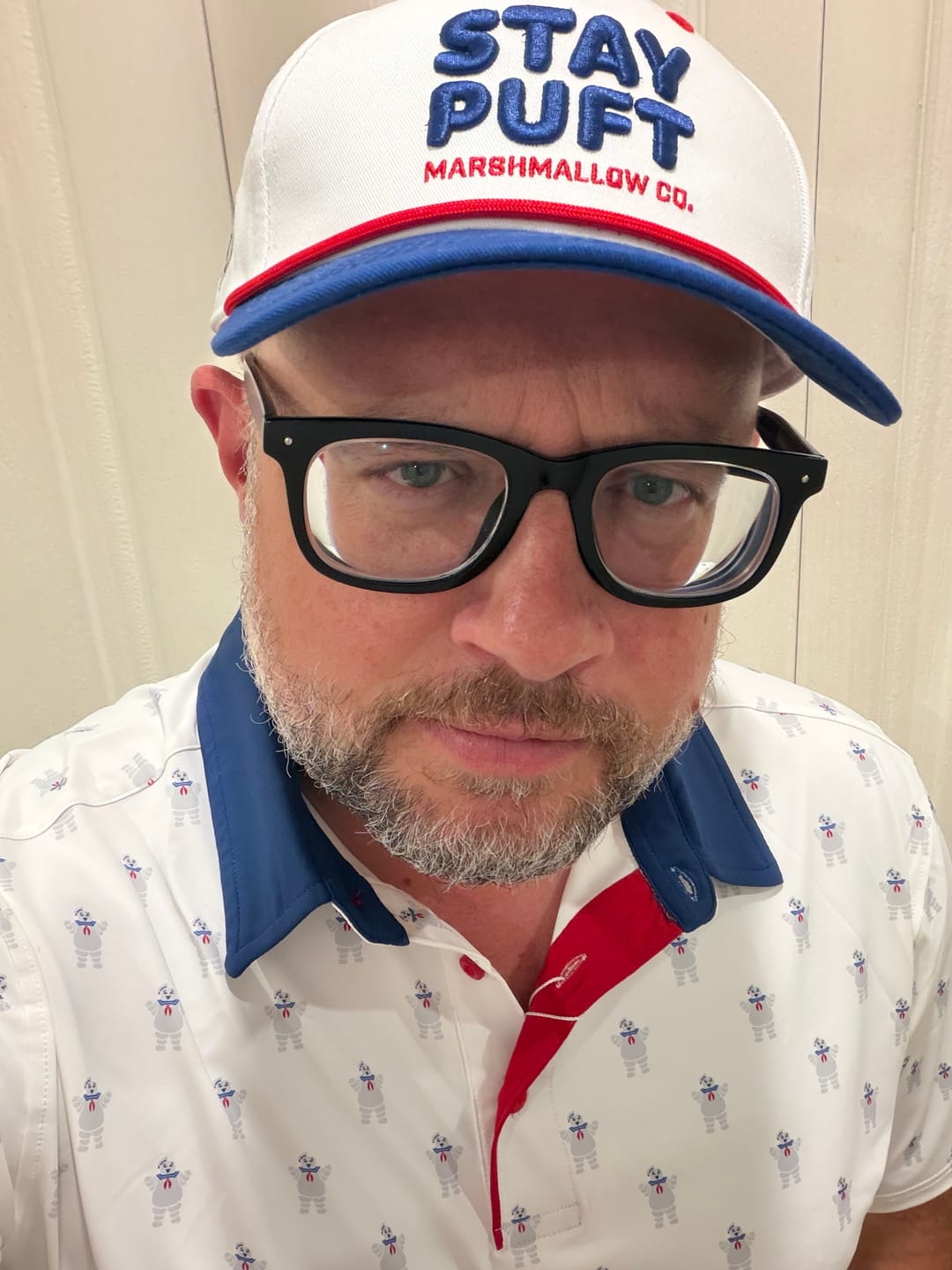 Customer photo review of Ghostbusters "Stay Puft Marshmallow Co." – 5-Panel Hat