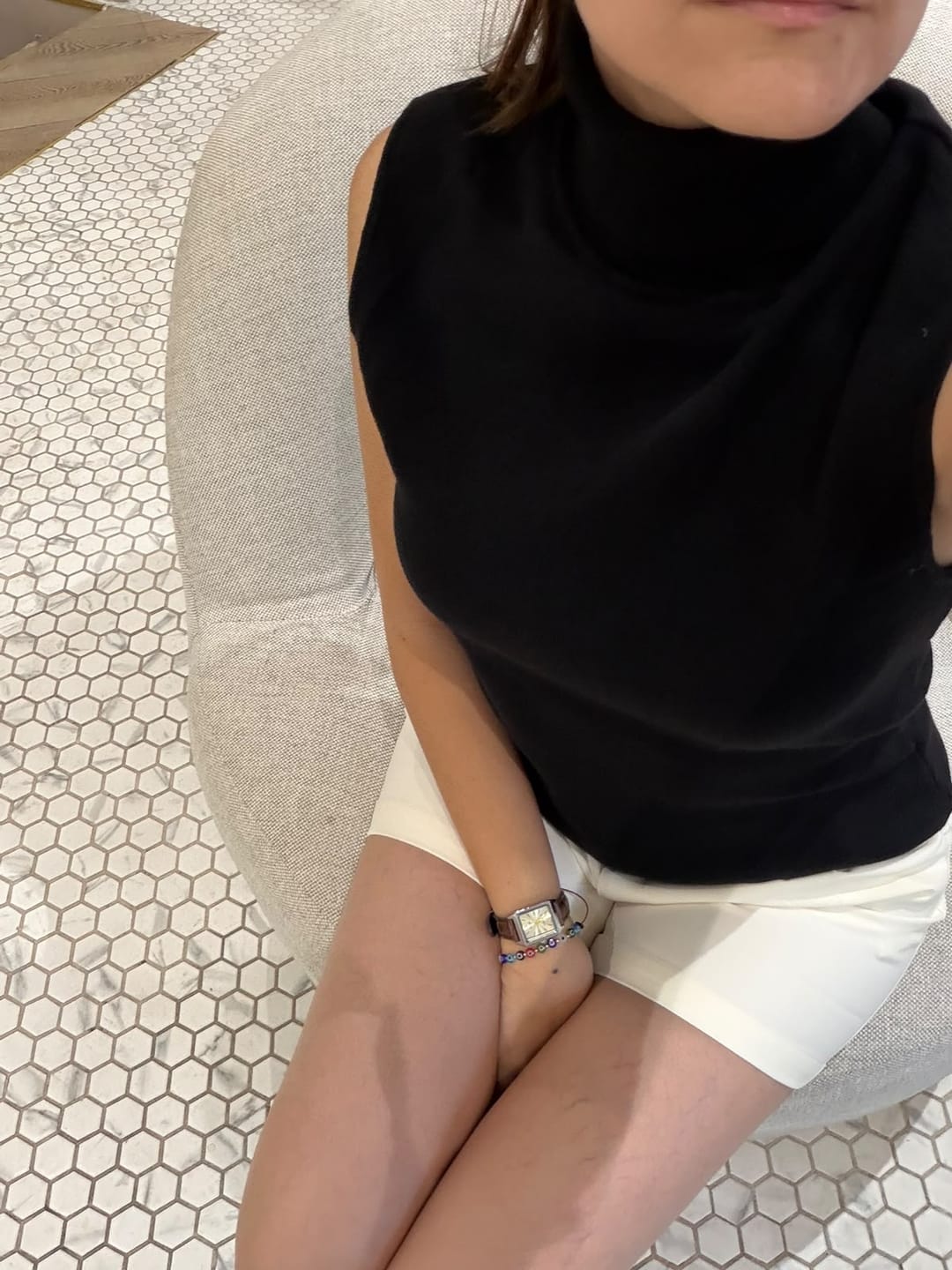 Customer photo review of Plush Knit Turtle Neck Top