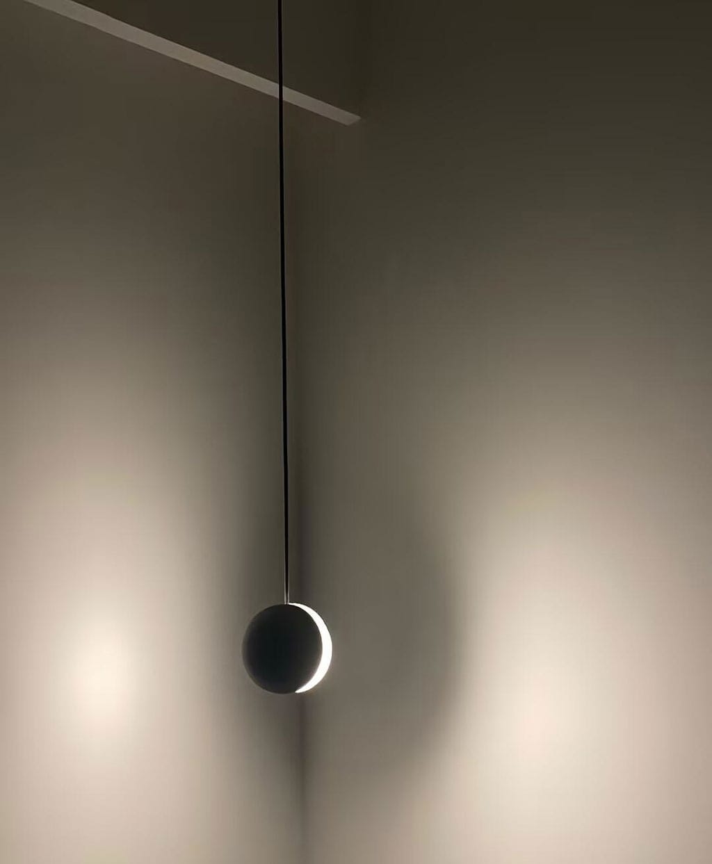 Customer photo review of Concrete Pendant Light, Handmade Cement Grey Sphere, Integrated LED
