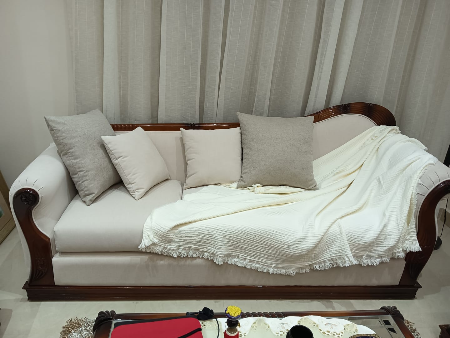 Customer photo review of Woven Throw