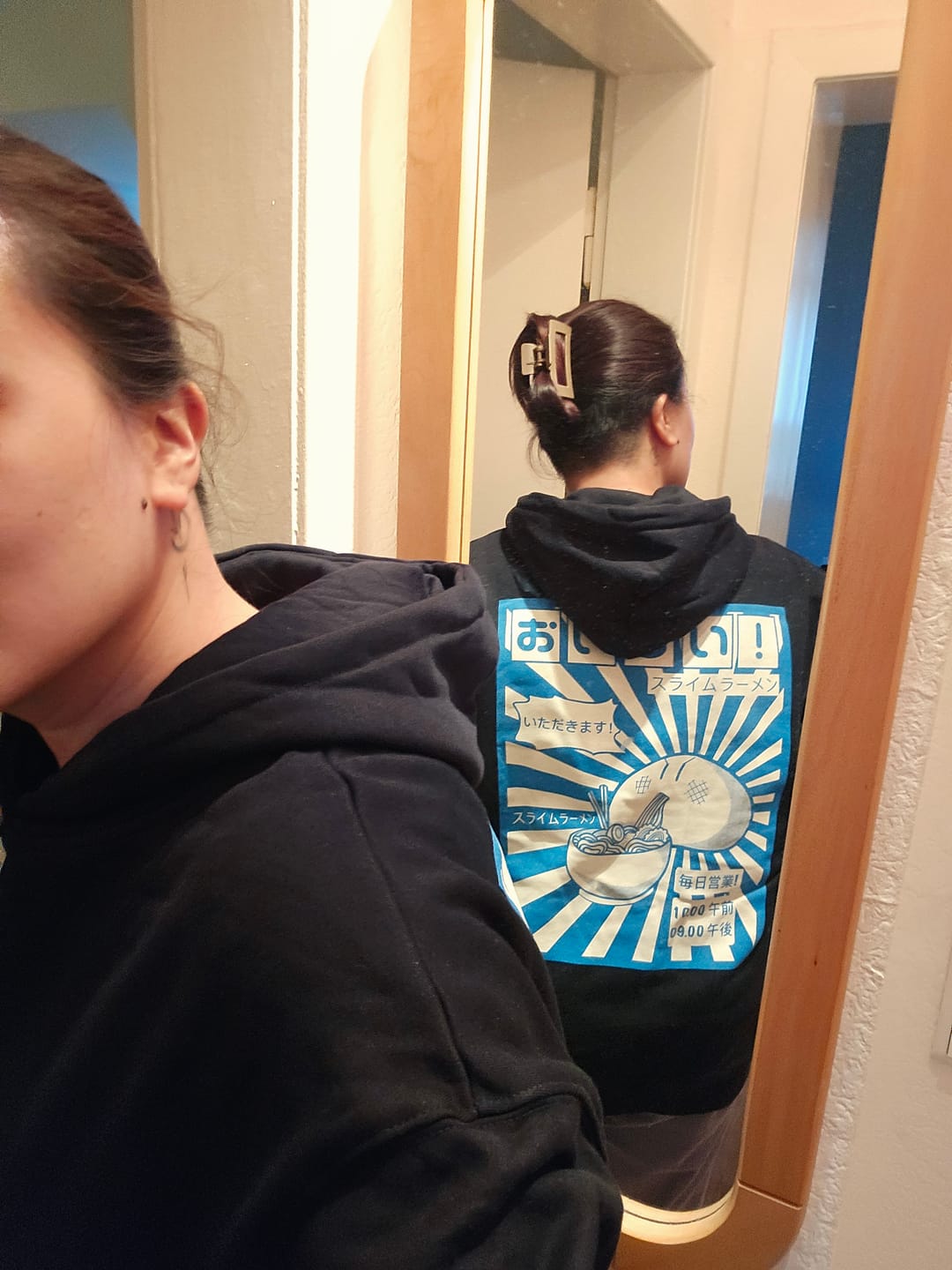 Customer photo review of Ramen Gobbler Hoodie