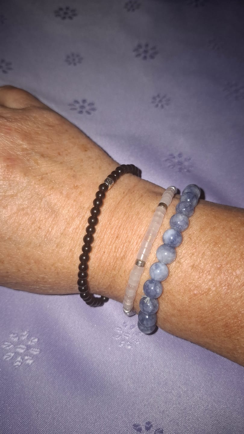 Customer photo review of Obsidian Armband - Perlen