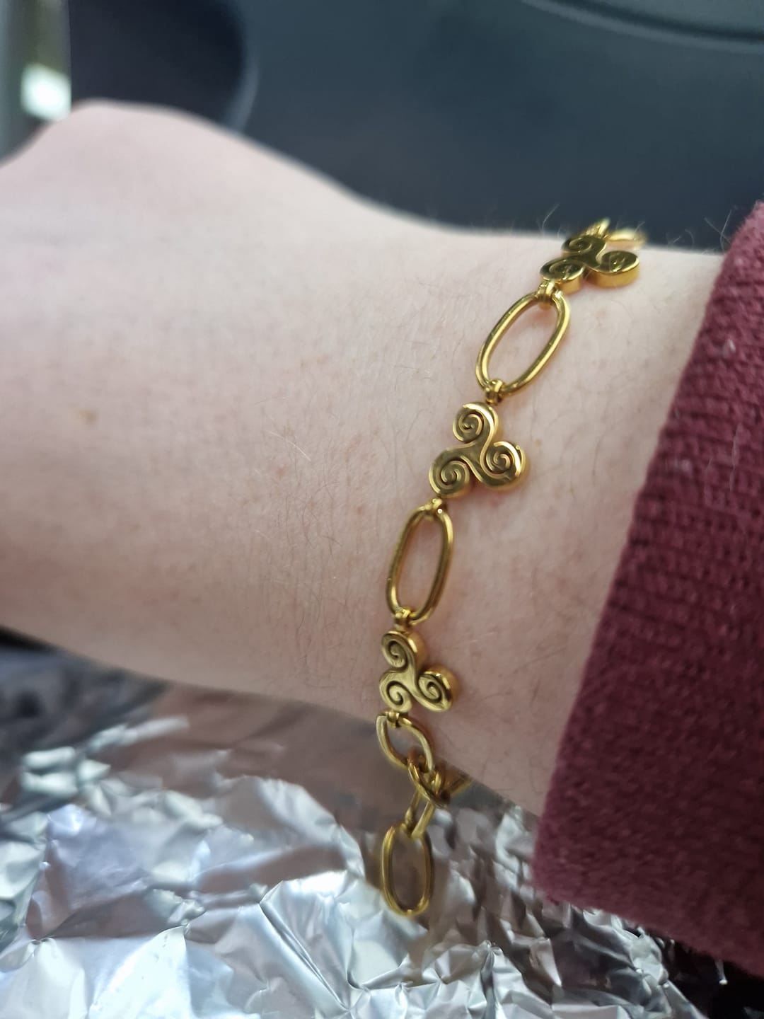 Customer photo review of Triskele Bracelet