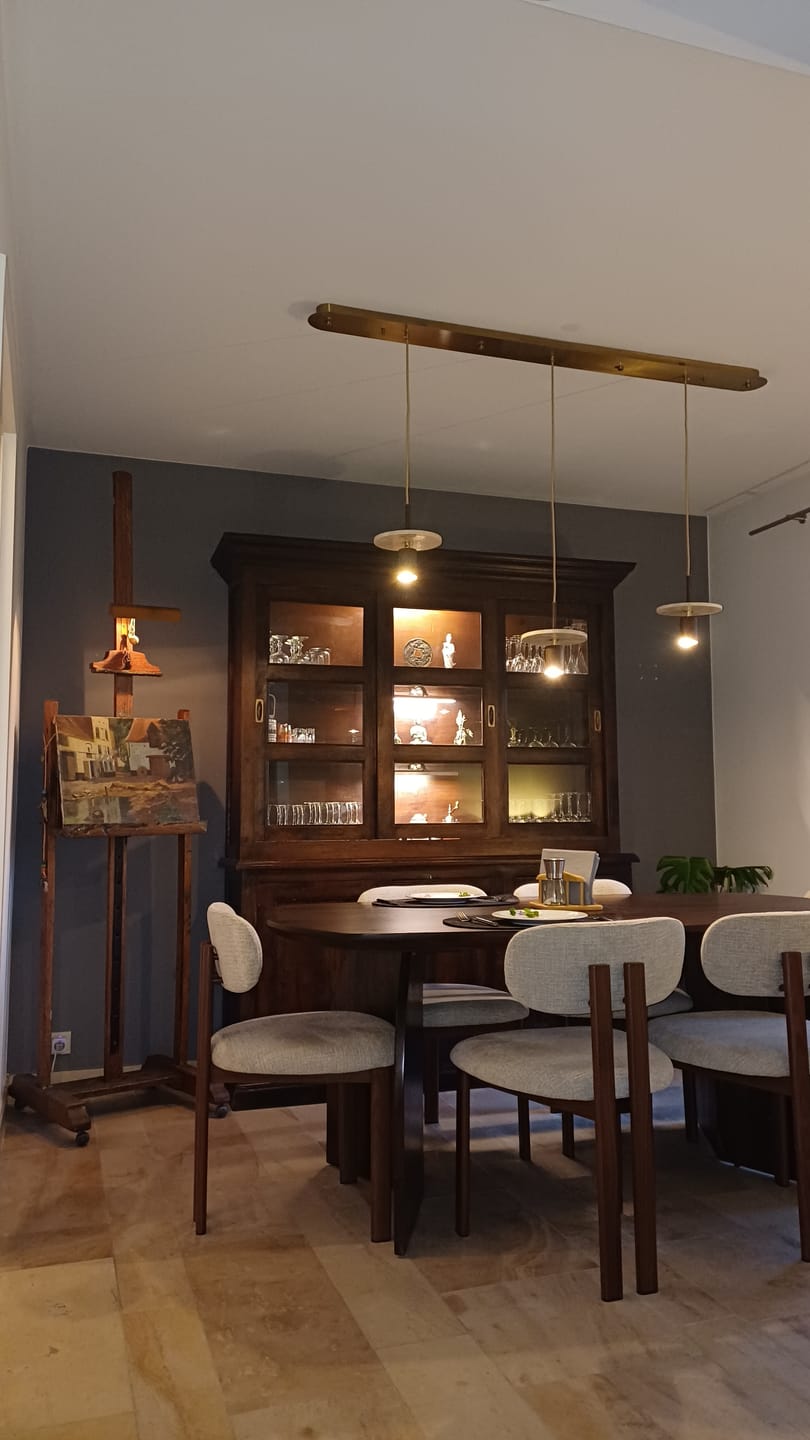 Customer photo review of Abat-jour | Suspension TERRALIS  Design pierre naturelle et bois