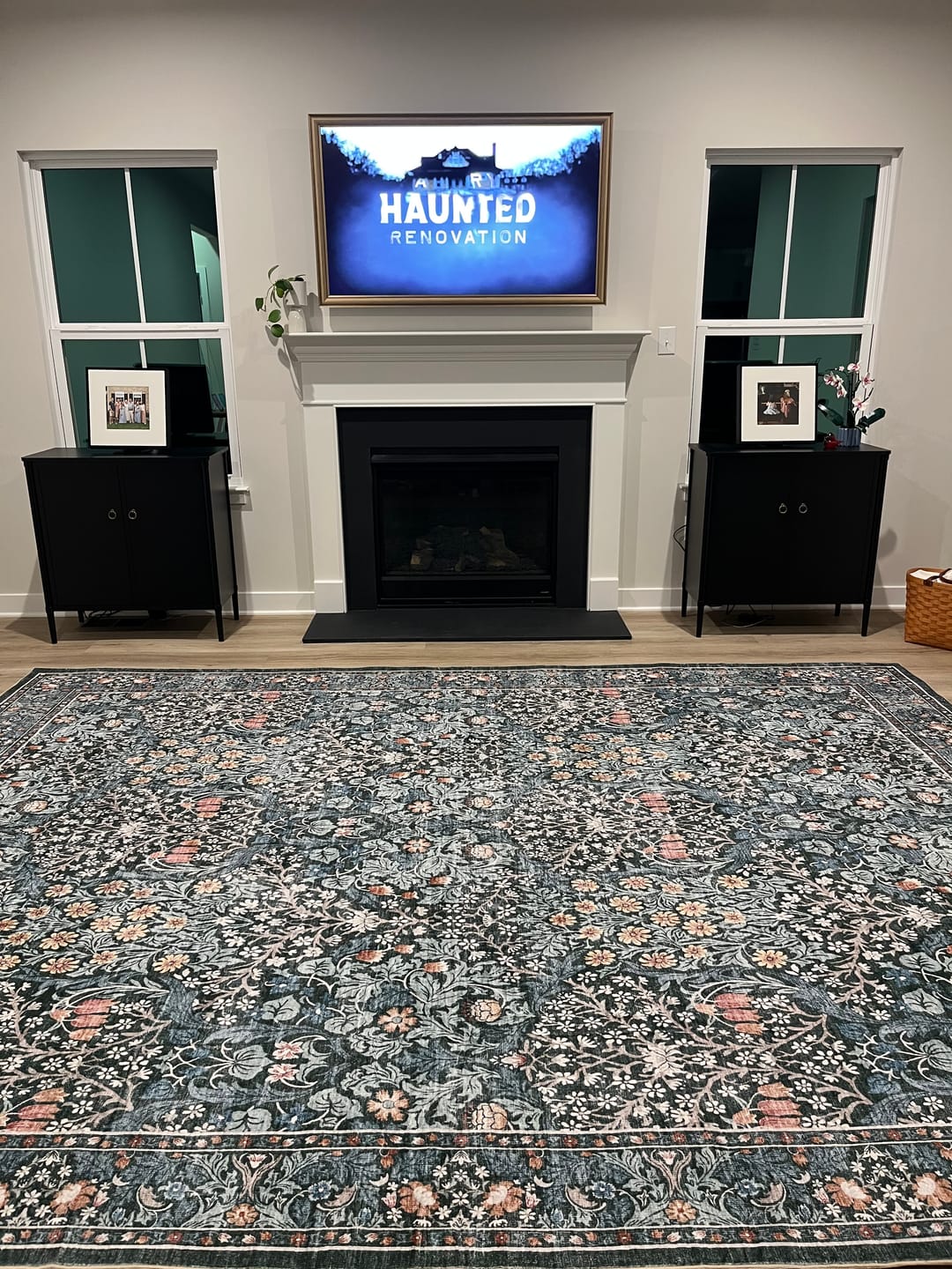 Customer photo review of Eden Washable Area Rug -  Dark Green