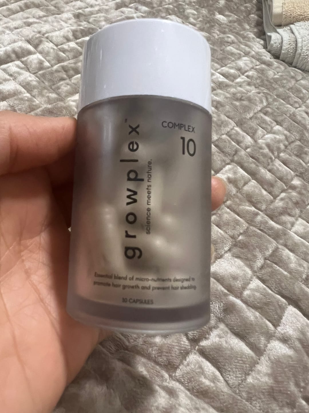 Customer photo review of Complex10™ Hair Defense Supplement