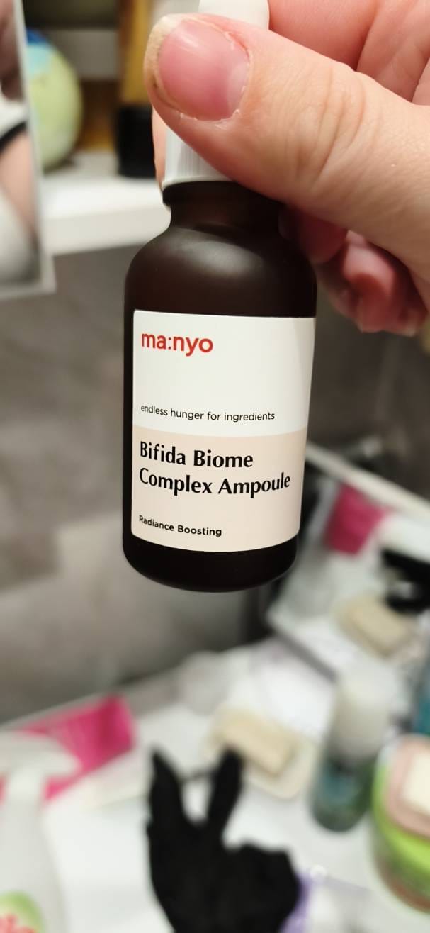 Customer photo review of Ādu atjaunojoša ampula ar bifidobaktēriju lizātu Manyo Bifida Biome Complex Ampoule
