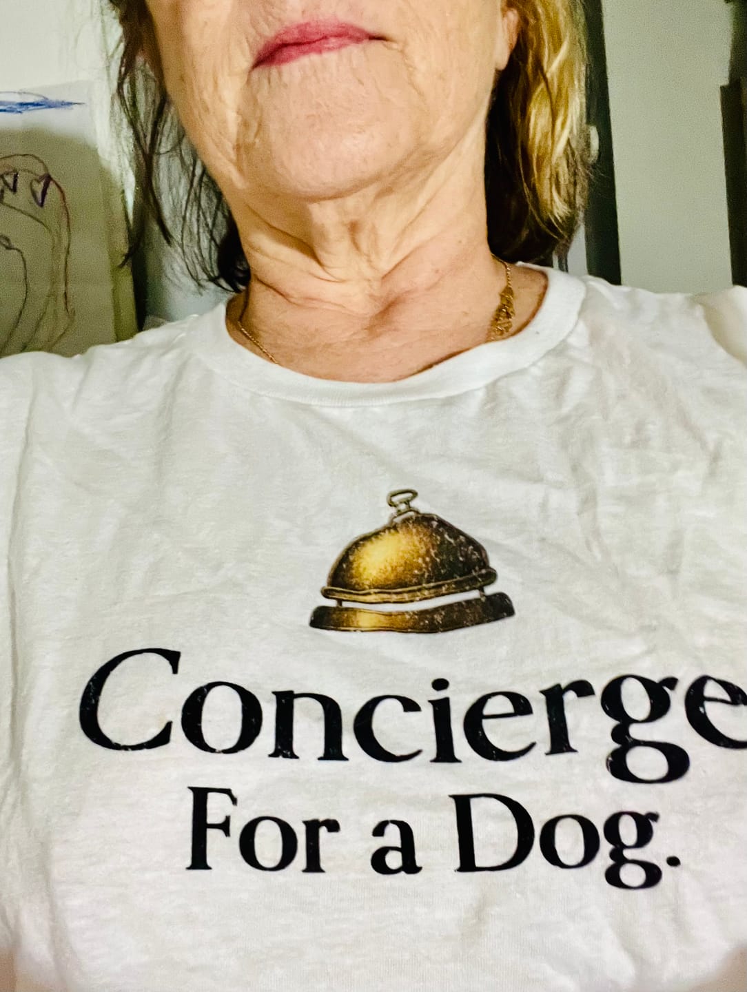 Customer photo review of Concierge. For a Dog. Classic T-Shirt