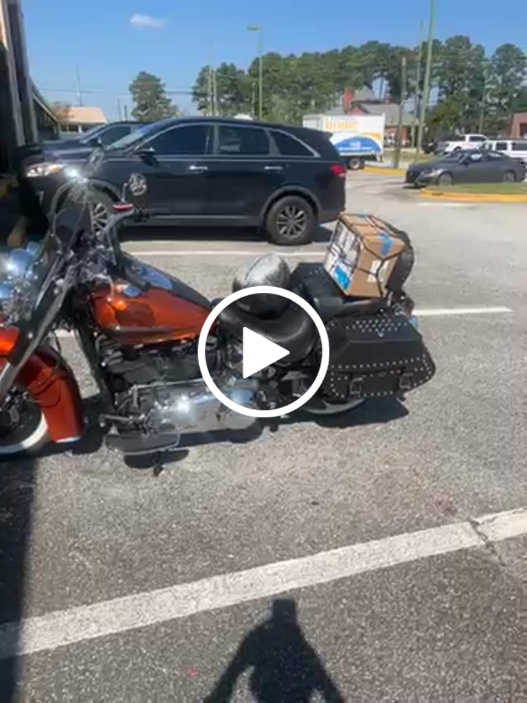 Customer video review of 35L - Legacy Extra Large Studded Leather Motorcycle Saddlebags for Harley Softail Heritage FLHC/S