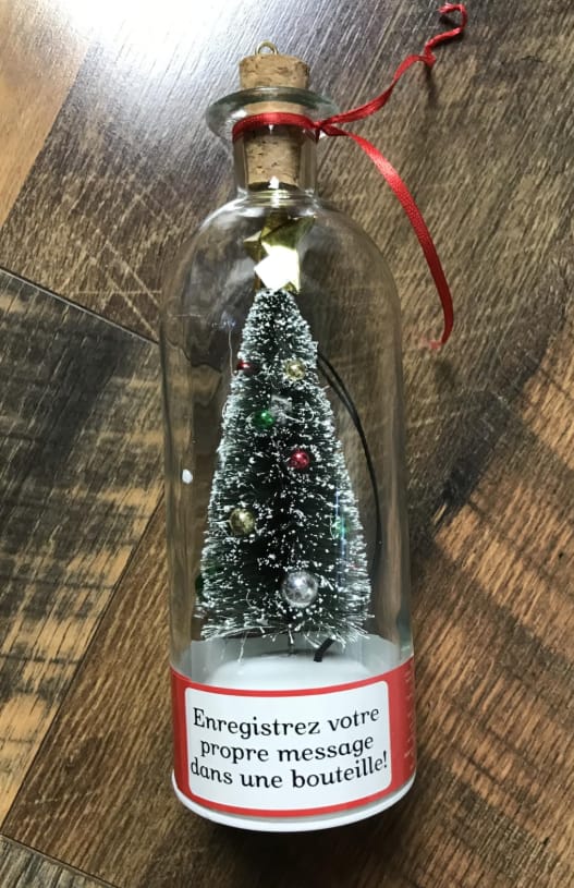 Customer photo review of Christmas Whisper Bottle™