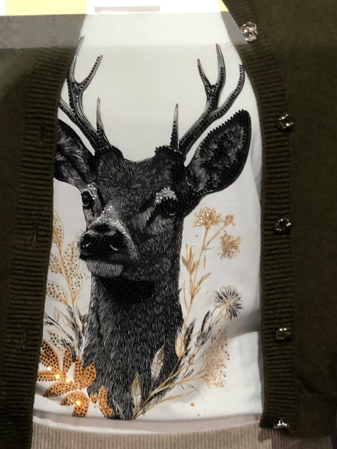 Customer photo review of Almtracht® Tshirt "Strass-Hirsch"