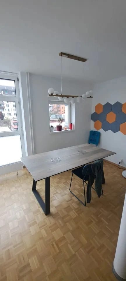 Customer photo review of Gold Linear Chandelier for Dining Table, Glass Shades, 80–120 cm