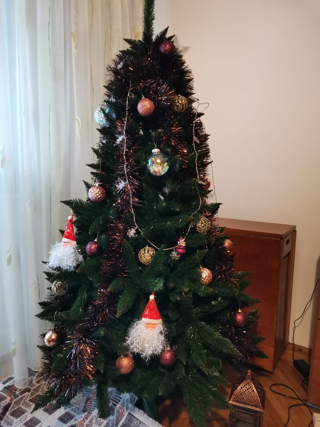 Customer photo review of Brad artificial de Crăciun Retezat, verde, 180 cm, cu suport