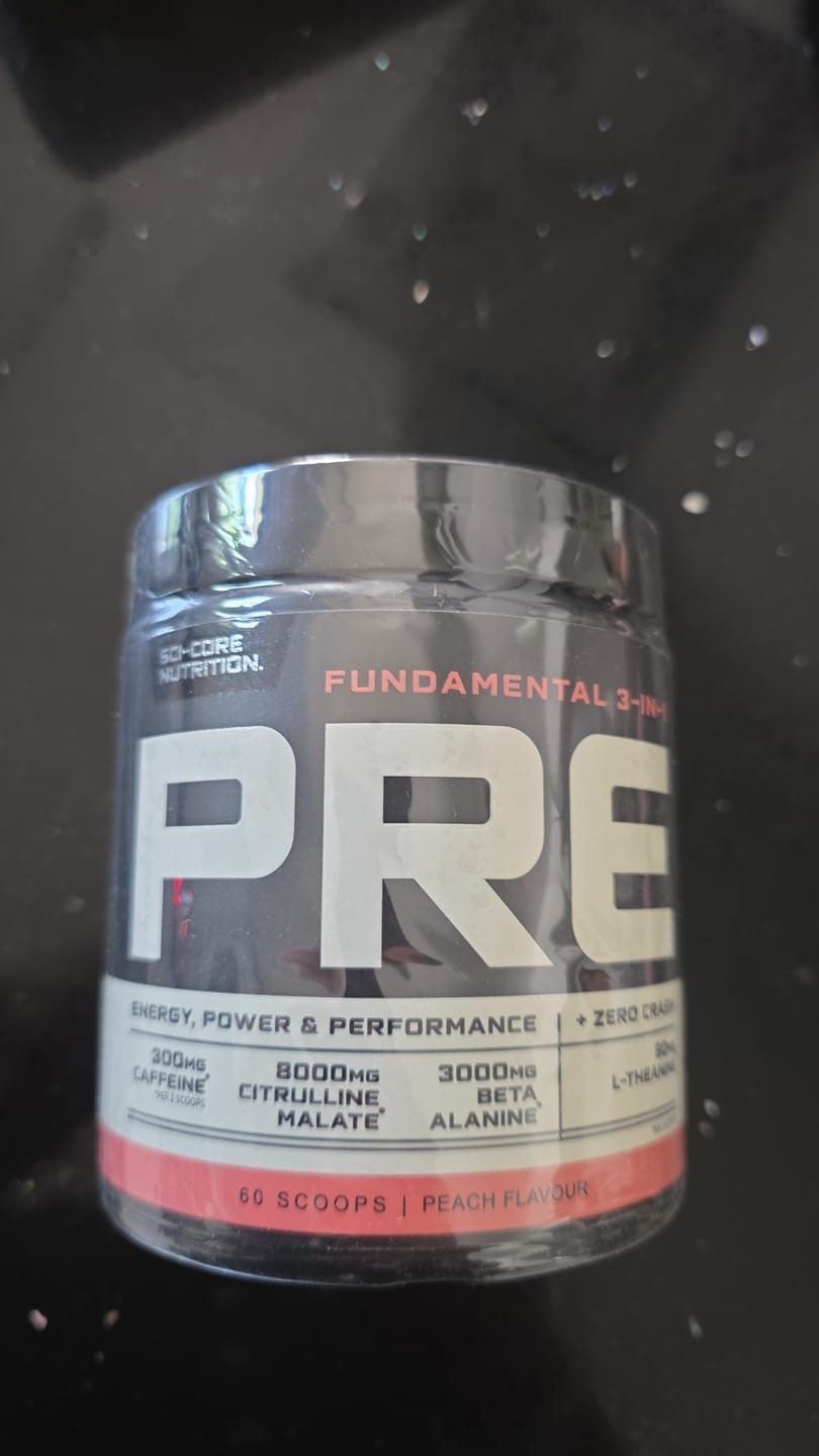 Customer photo review of Fundamental 3-in-1 PRE Peach - 300g | 60 scoops (New)