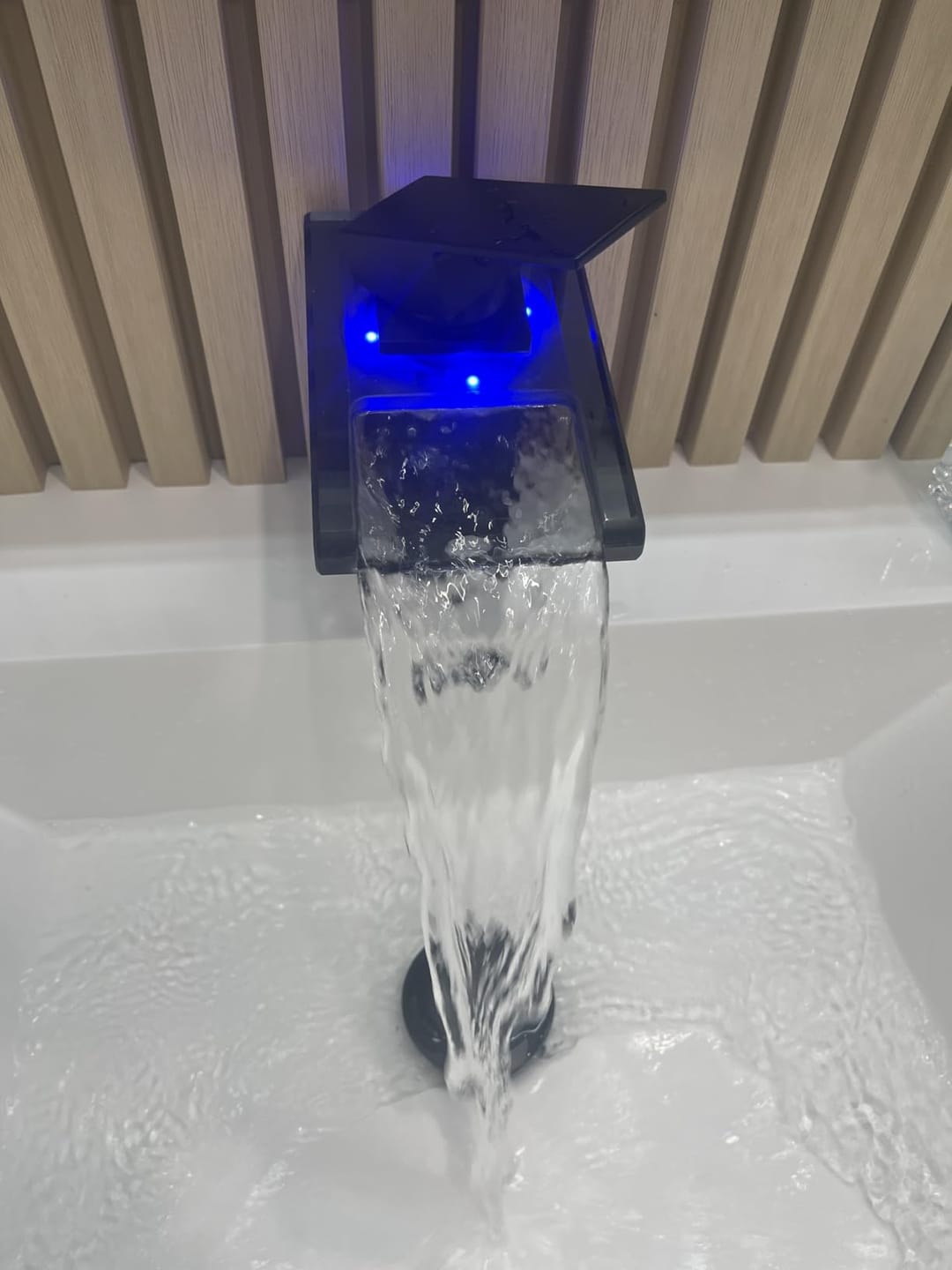 Customer photo review of Grenaa - Single-Hole Dual-Spout Purifier Kitchen Faucet with LED Waterfall