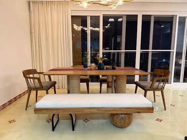 Customer photo review of Andaman Baratang Rectangle Dining Table