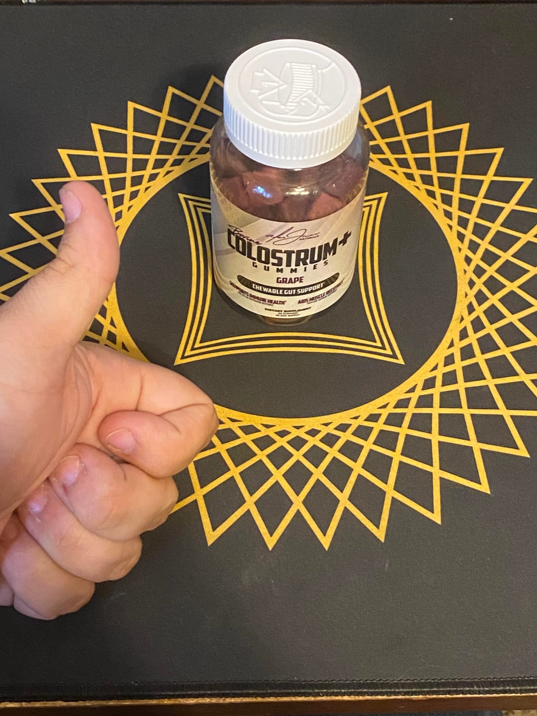 Customer photo review of Bovine Colostrum Gummies - Gut & Immune Support (Grape) (60 Gummies) (30 Servings)