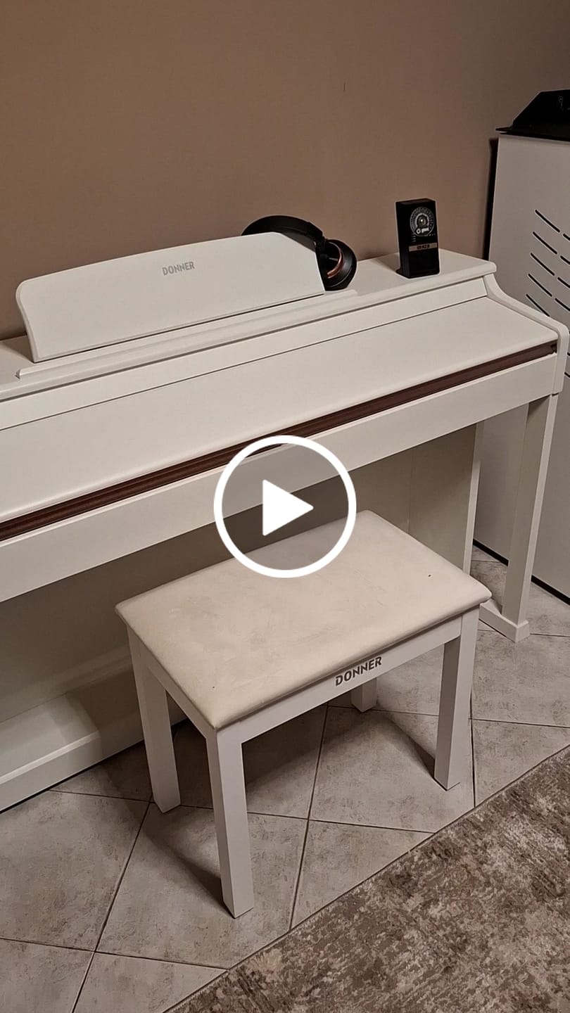 Customer video review of Donner DDP-100 Pianoforte digitale bianco con tastiera pesata