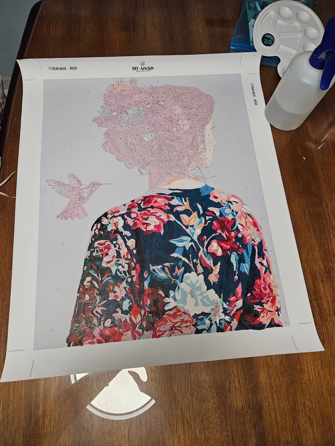 Customer photo review of Blooming Elegance | Paint by Number
