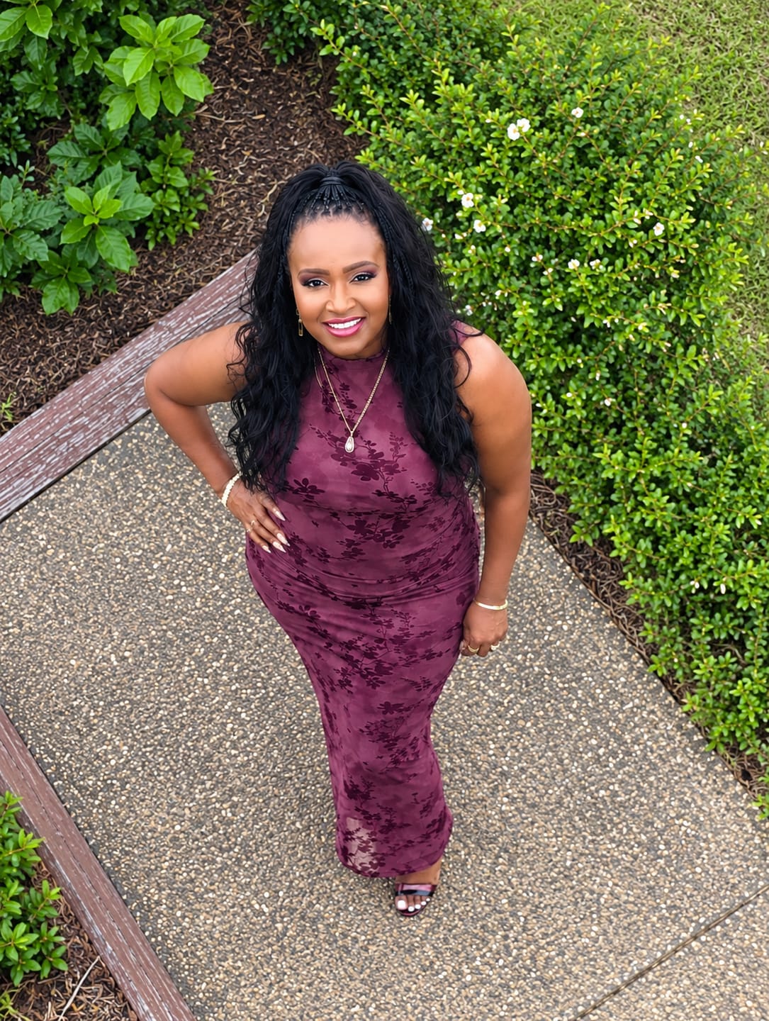 Customer photo review of Loose Wave Human Crochet Hair for Low Maintenance Miracle Knots