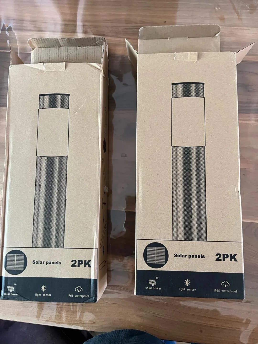 Customer photo review of Outdoor Solar Path Lights, Slim Cylinder, Ground Stake, IP44