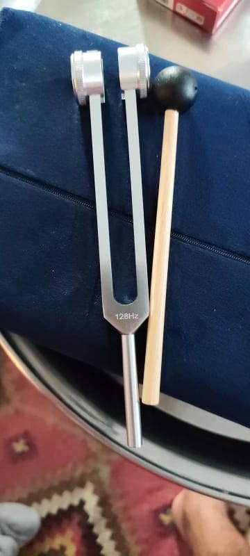 Customer photo review of Tanido — Diapasón 128 Hz para tu ritual de calma diaria
