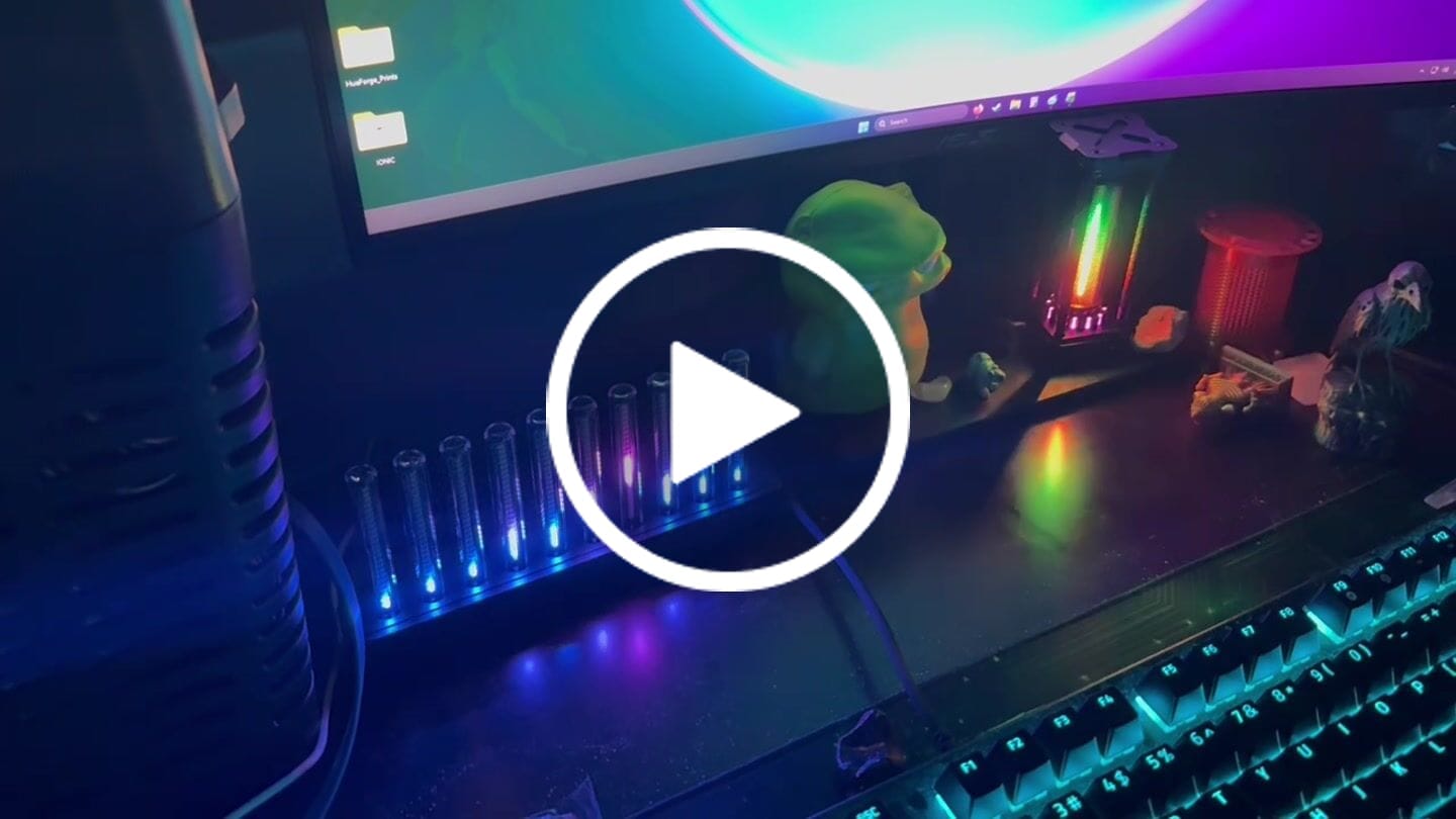 Customer video review of EleksMaker T10 — RGB Sound Reactive Rhythm Lamp with 10 Glow Tubes