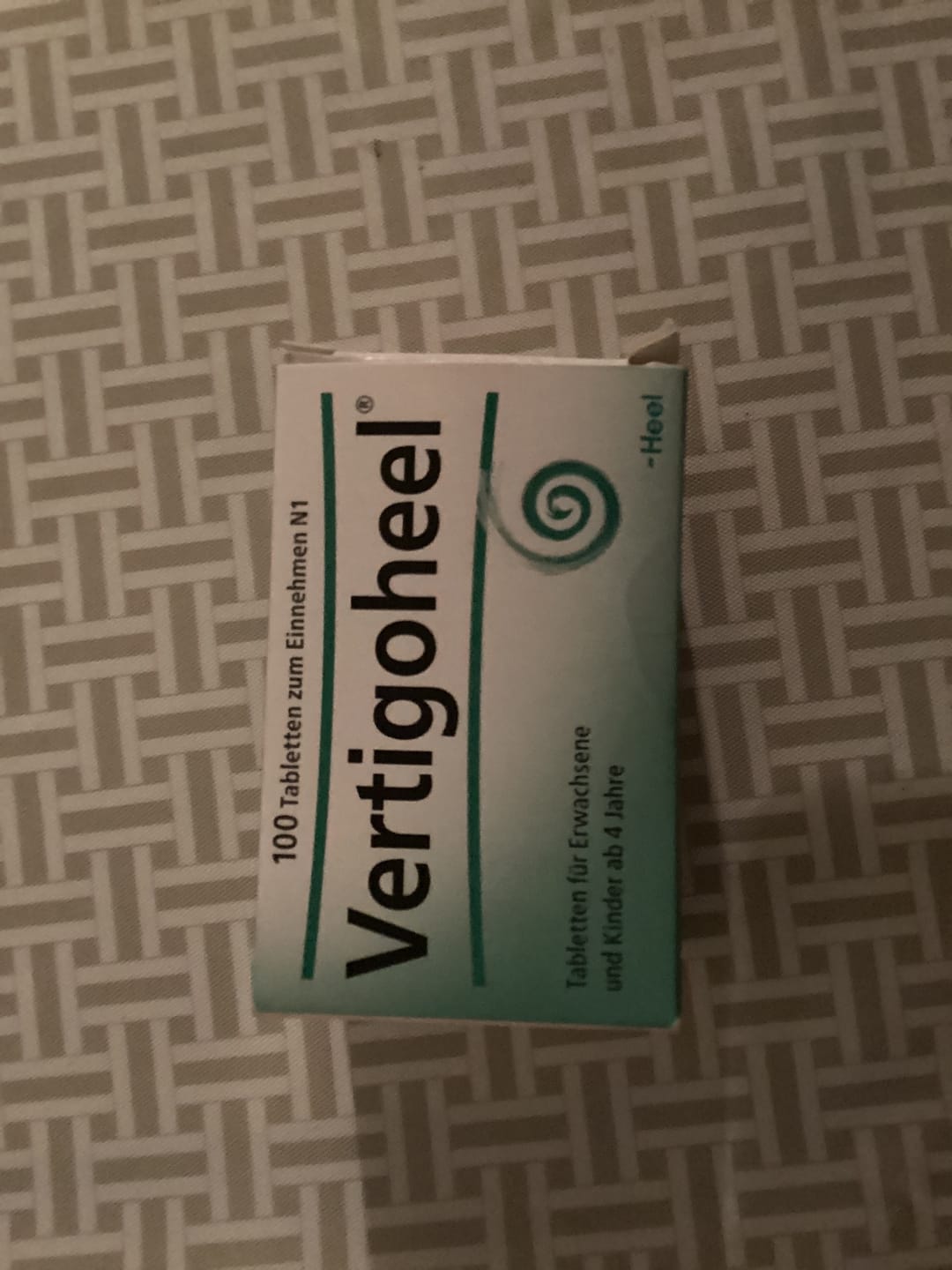 Customer photo review of Heel Vertigoheel Homeopathic Tablets (100)