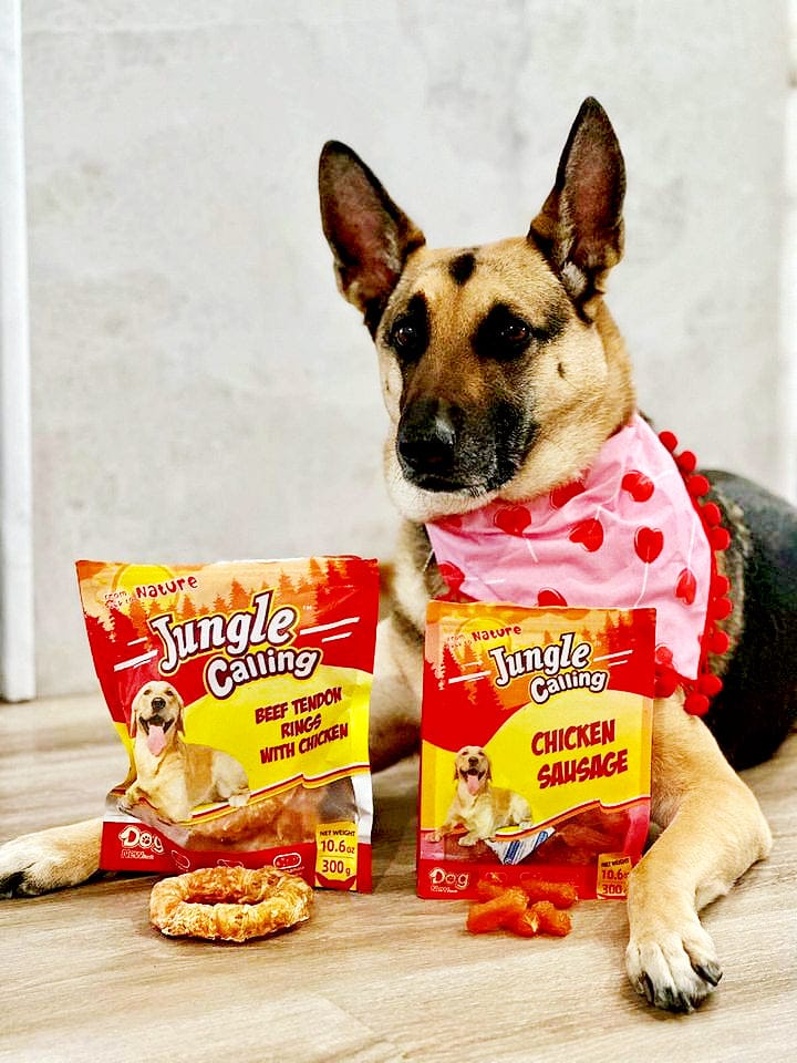 Customer photo review of Soft Chicken Sausage Dog Training Treats , 10.6 oz