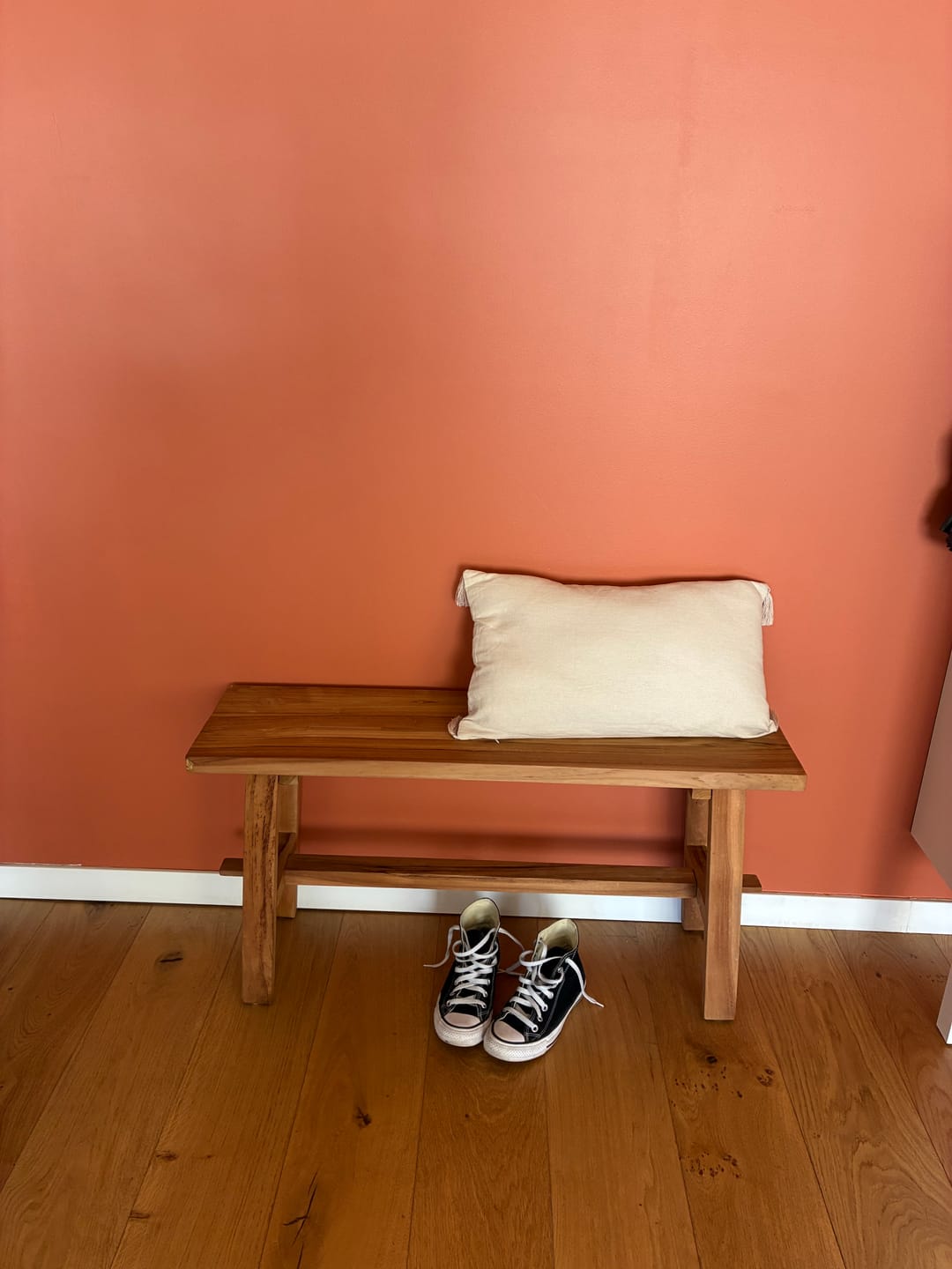 Customer photo review of PALU - Banc entrée chambre en bois massif de teak