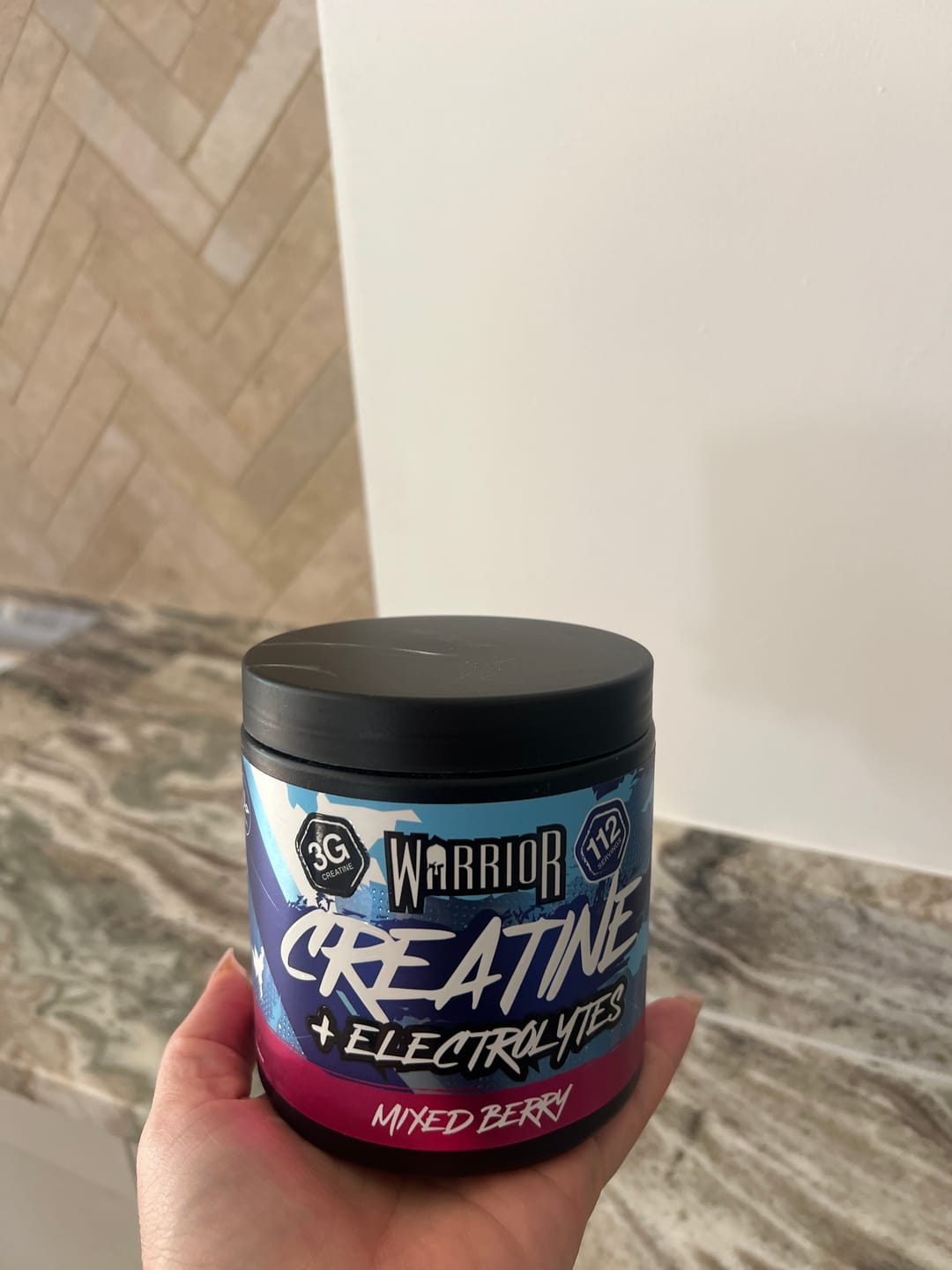 Customer photo review of Warrior Creatine Plus Electrolytes