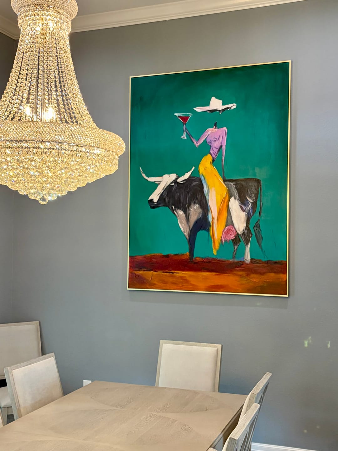Customer photo review of American Western Cowboy Art #VT213
