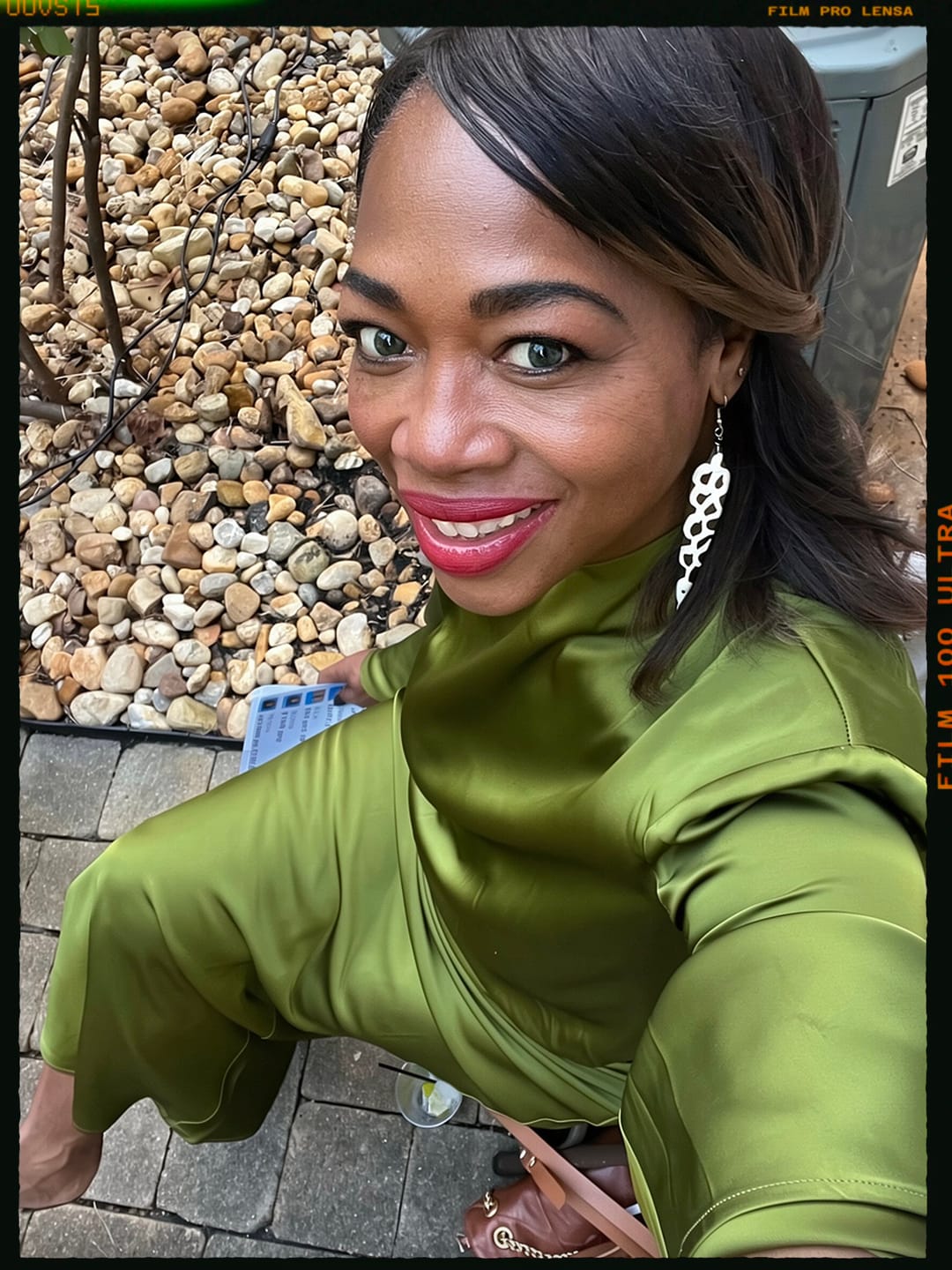 Customer photo review of Twiga African Earrings