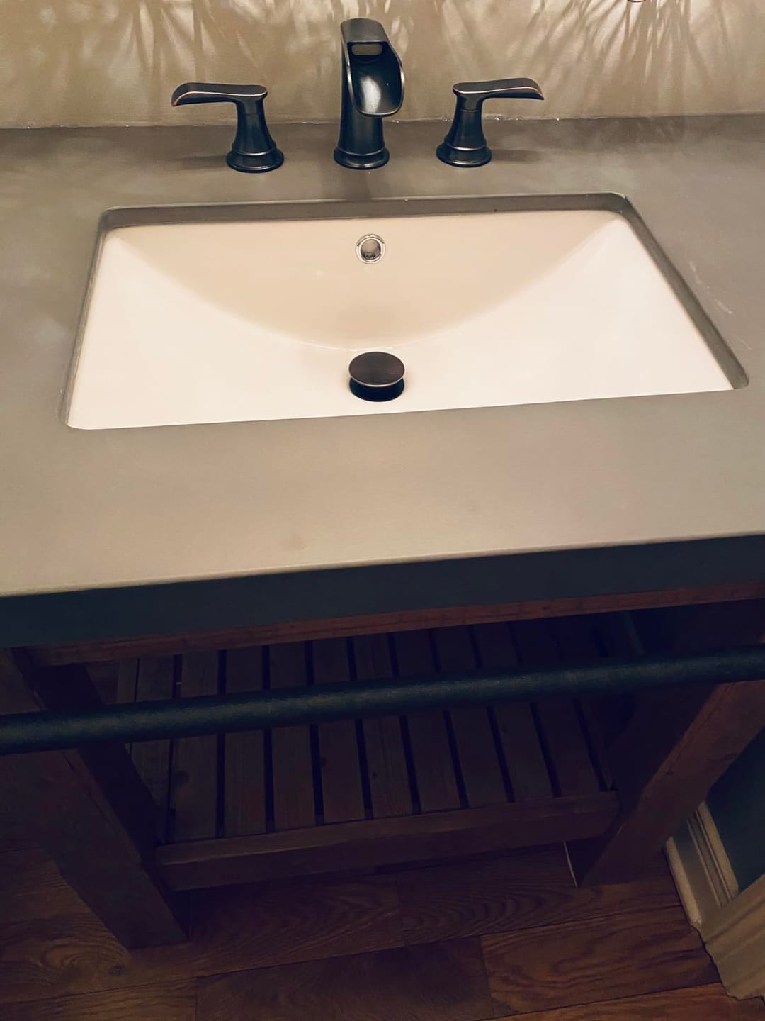 Customer photo review of Farsund - 8-Inch Widespread Dual-Handle Basin Faucet